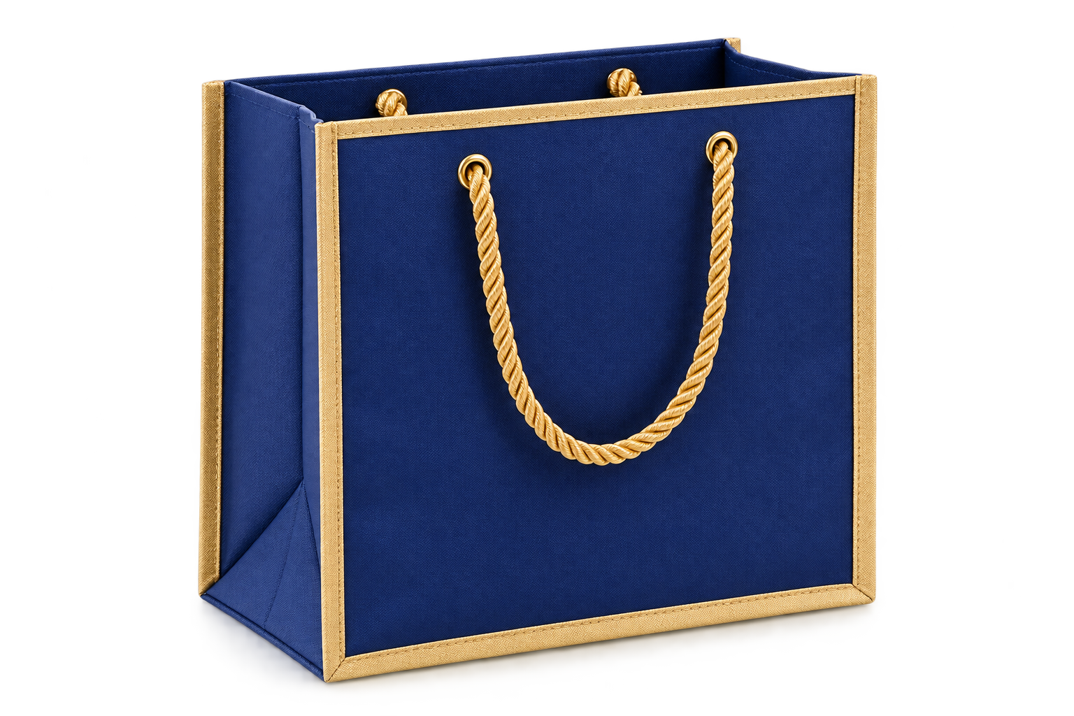 Festive Gift Box Bag with Rope Handles — Custom GSM & Size