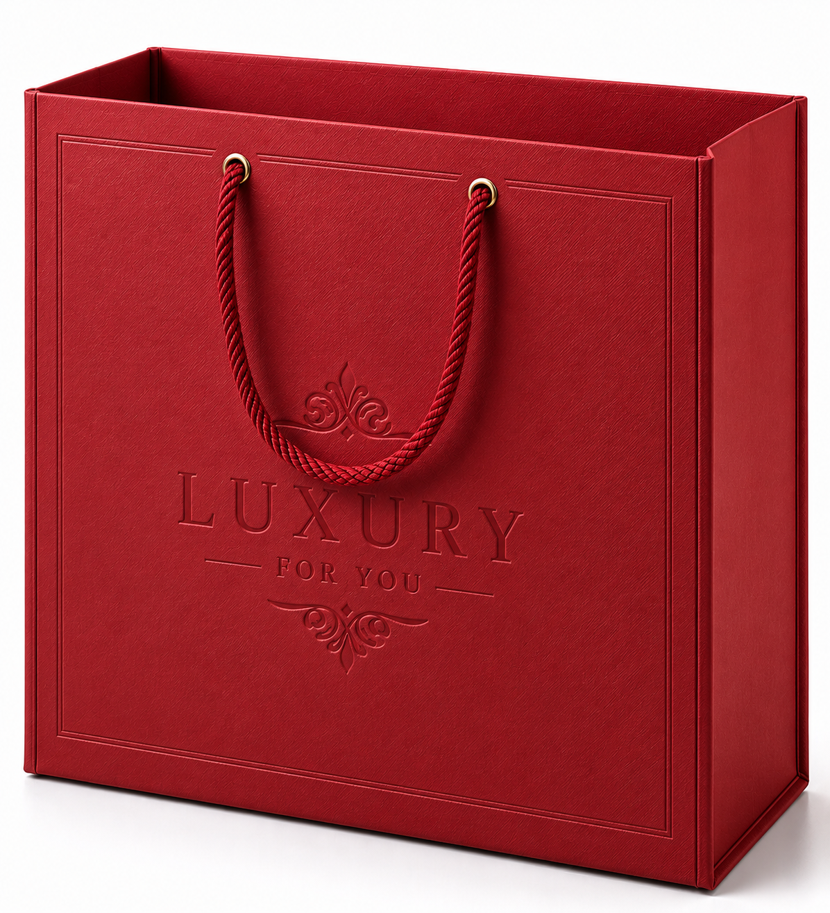 Embossed Logo Luxury Box Bag