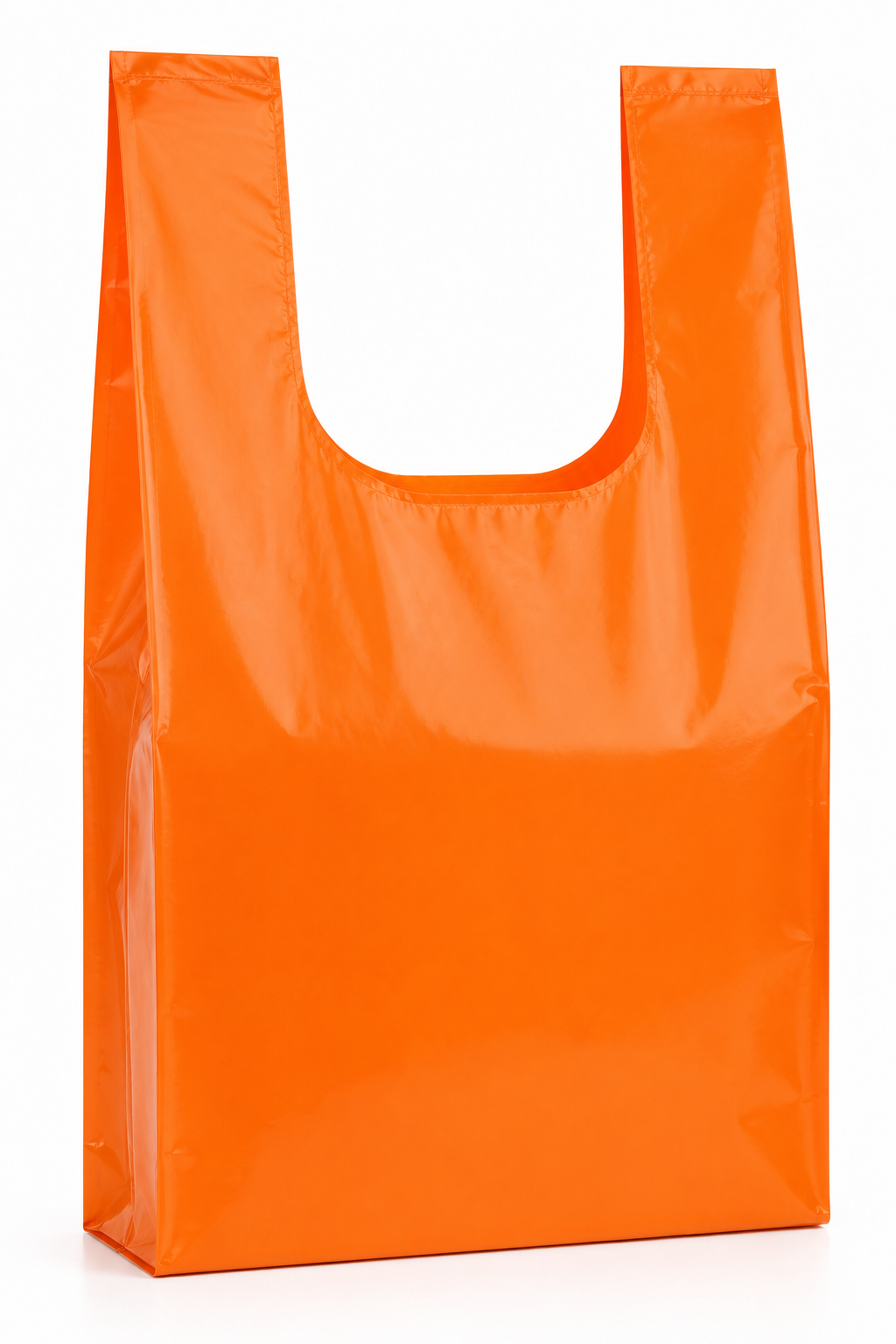 LDPE Plastic W-Cut Shopping Bag 14×16