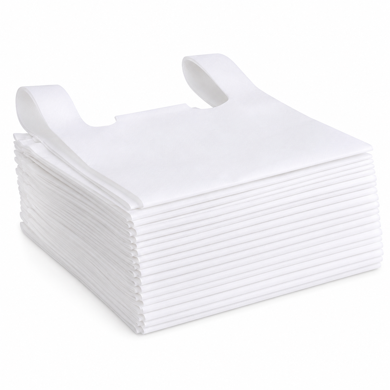 Heavy Gauge Plastic D-Cut Carry Bag 12×16
